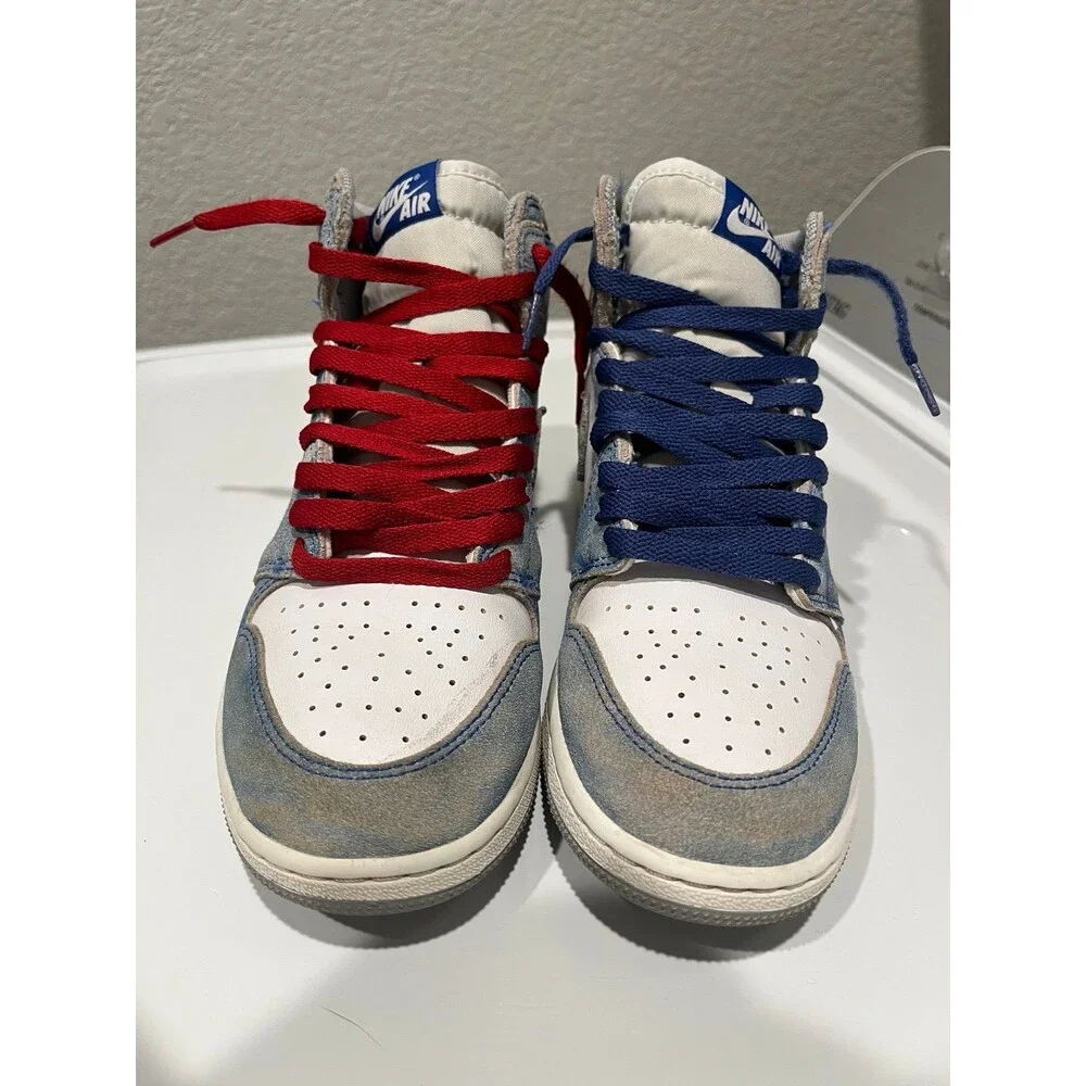 Air Jordan 1 Retro High OG Hyper Royal White Light Smoke Grey Men’s Size 6Y